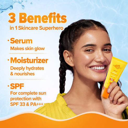 Aqualogica Glow+ 3in1 Delicious Dream Cream with SPF 33+