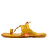 Vhaanfootwear Original Yellow Pure Leather Moja shape Handstitched Kolhapuri Chappal For Men Vhaan
