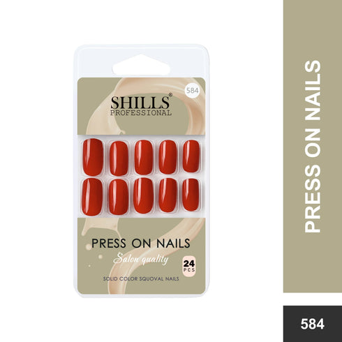 Shills Professional Glossy Solid Color Nails Square(SPN579-SPN604)