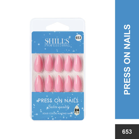 Shills Professional Glossy Solid Color Nails Sharp Almond(SPN631-SPN656)
