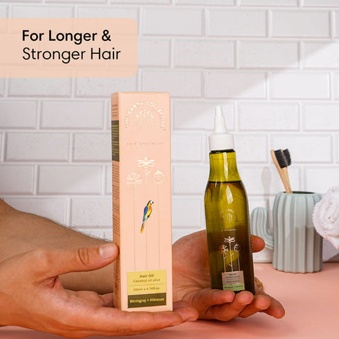 Theearthcollective in Coconut Oil Plus Hair Oil For Extra Strong Hair Bhringraj & Hibiscus