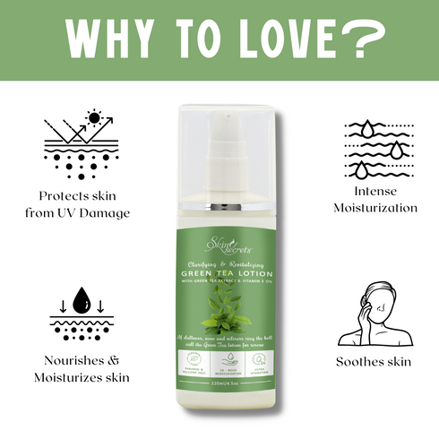Skin Secrets Green Tea Lotion for Clear & Revitalised Skin