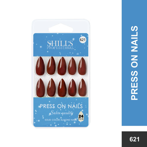 Shills Professional Glossy Solid Color Nails Sharp Almond(SPN605-SPN630)