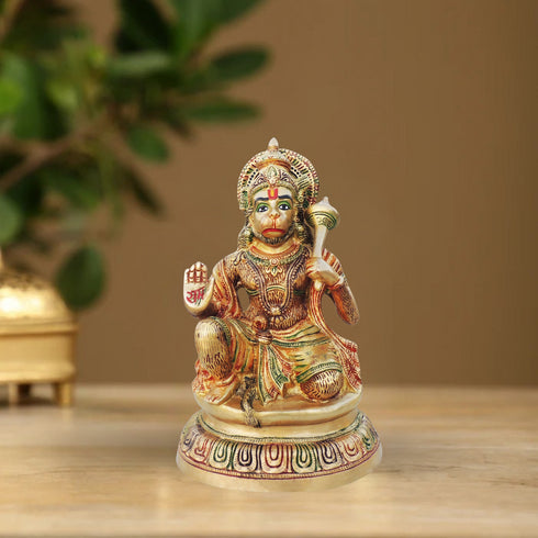 Brass Standing Hanuman Ji Statue 8.56Kg