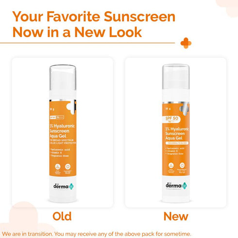 The Derma Co 1% Hyaluronic Sunscreen Aqua Gel