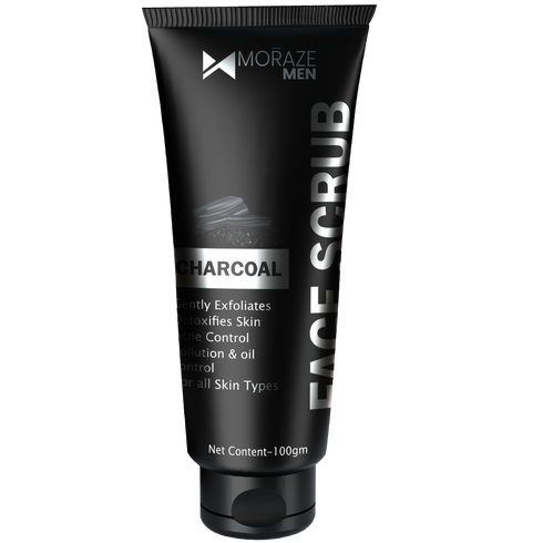 Moraze Cosmetics Men Activated Charcoal Face Scrub
