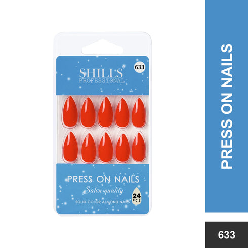 Shills Professional Glossy Solid Color Nails Sharp Almond(SPN631-SPN656)