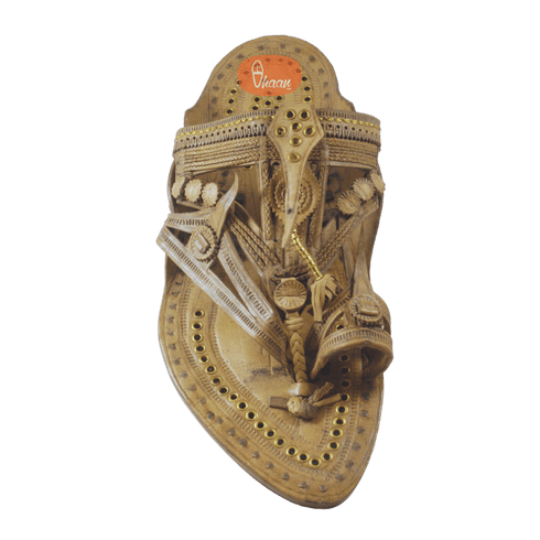 Vhaanfootwear Khas Antique Handmade Shahu Kolhapuri by Vhaan