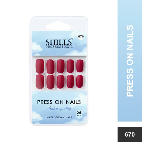 Shills Professional Matte Solid Color Nails Square(SPN667-SPN676)