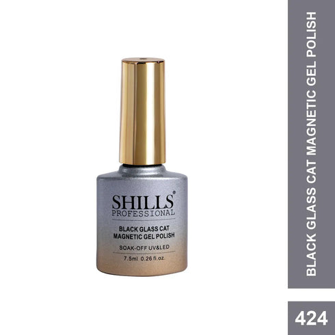 Shills Professional Black Glass Cat Magnetic Gel Polish