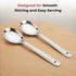 Vinod Stainless Steel Serving Paan Cooking Spoon Set of 2 31 cm Highest Grade Stainless Steel Mirror Finish Rust Free No 4