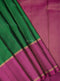 Prakruthi Ezhil Forest Green & Purple Stripes Handloom Soft Silk Saree