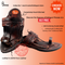 Vhaanfootwear Handmade Authentic Dark Brown Leather Kolhapuri Chappal for Men