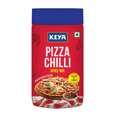 Keya Pizza Chilli Flakes Natural Chilli Flakes Dry Red Chilli Flakes Seasonings Multipurpose Seasoning Zero added Colours Fillers Additives & Preservatives 100 Natural Perfect for Pizza Pasta Chilli Potato Sweet Corn Makhana