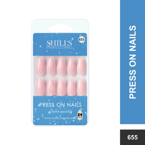 Shills Professional Glossy Solid Color Nails Sharp Almond(SPN631-SPN656)
