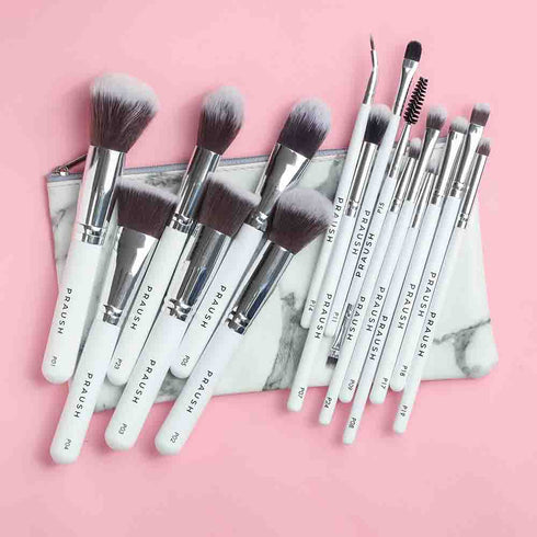 Praush 16 Pcs Professional Makeup Brush Set (Face + Eyes)