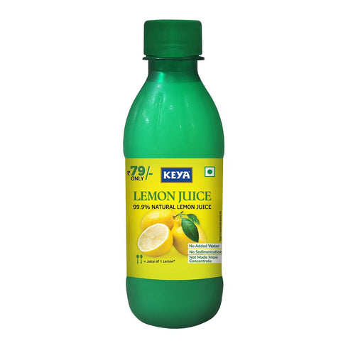 Keyafoods Keya Lemon Juice Concentrate 250ml Contains Natural Lemon Juice Goodness of 25 Fresh Lemons Pack of 2