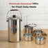 Vinod Stainless Steel Deluxe Hot Tiffin with 5 Compartments Insulated Rust Free Leak Proof Strong and Tough Dishwasher Safe