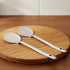 Vinod Stainless Steel Paratha Palta Turner Spatula Set of 2 31 cm Highest Grade Stainless Steel Rust Free Dishwasher Safe No 1
