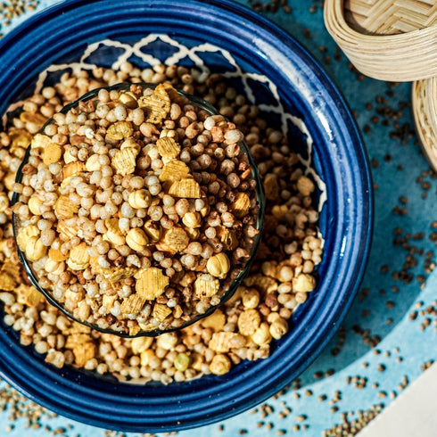Healthy Master Millet Bhel Made from Jowar, Bajra, Chana