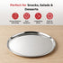 Vinod Stainless Steel Bangla Bogi Plate Lunch Plate Dinner Plate Set of 6 21 cm High Grade Stainless Steel Mirror Finish