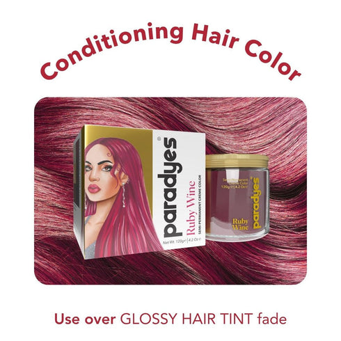 Paradyes Ruby Wine Semi-Permanent Hair Color