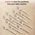 Vinod Aero Stainless Steel Dinner Fork Set of 12 Piece Heavy Gauge Steel Mirror Finish Rust Free Tough Strong and Durable