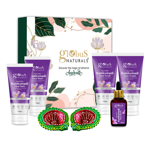 Globus Naturals Karwachauth Kumkumadi Glow Gift Box Set of 5