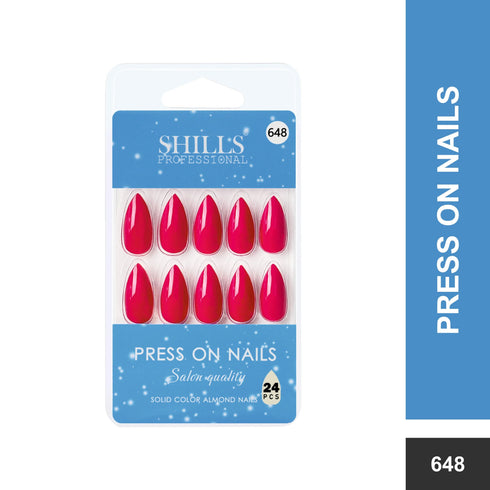 Shills Professional Glossy Solid Color Nails Sharp Almond(SPN631-SPN656)