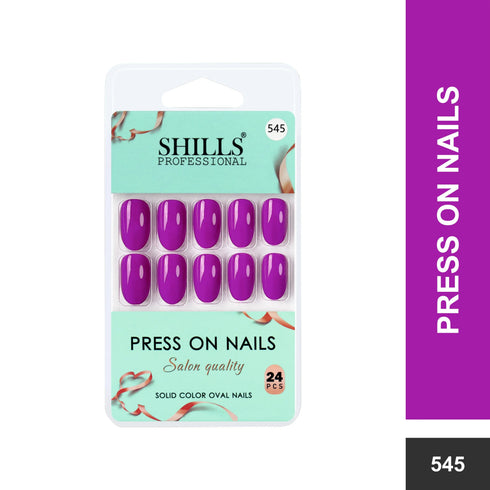 Shills Professional Glossy Solid Color Nails Oval(SPN527-SPN552)