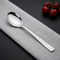 Vinod Stainless Steel Aero Hammered Dessert Spoon Dinner Spoon Set of 12 Heavy Gauge Stainless Steel Mirror Finish Rust Free Durable and Dishwasher Safe