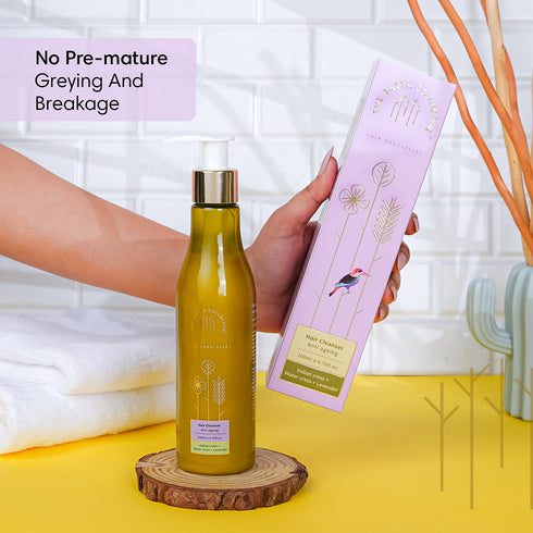 Theearthcollective in Anti Ageing Hair Cleanser Shampoo Indian Cress Water Cress & Lavender