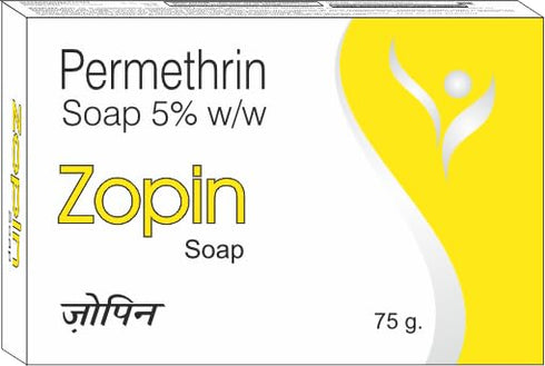 Zopin Permethrin 5% Soap -75gm