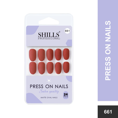 Shills Professional Matte Solid Color Nails Oval(SPN657-SPN666)