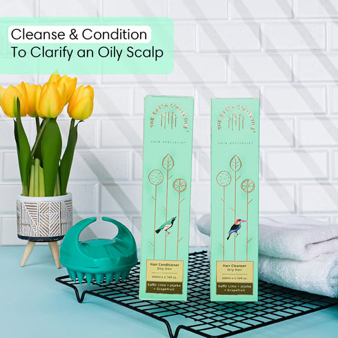 Theearthcollective in Combo Oily Scalp Hair Cleanser & Conditioner Pack