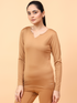 Wiselife Active Full Sleeves T-shirt (Brown)