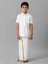 Ramraj Cotton Boys Readymade Single Layer White Dhoti