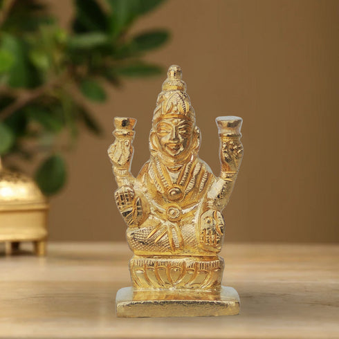 Brass Laxmi Ji Statue 0.1Kg