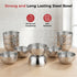 Vinod Stainless Steel Two Tone Bowl Set of 12 Pieces 200 ml Highest grade Steel Tough and Strong Build Rust Free and Dishwasher Safe