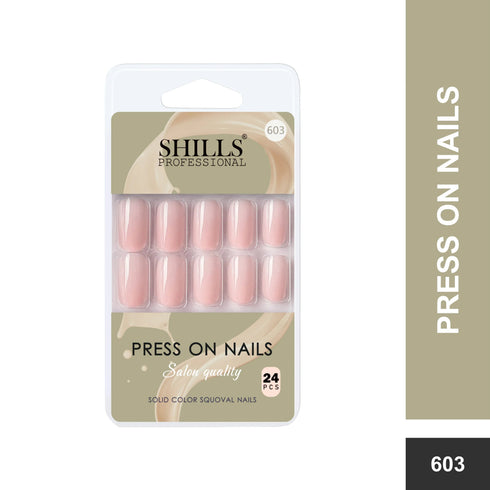 Shills Professional Glossy Solid Color Nails Square(SPN579-SPN604)