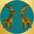 Tamas Brass Couple Deer Sculptures Home Decor Statue/Idol