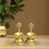 Brass Shankh Chakra Deepak Oil Lamp 1.8Kg