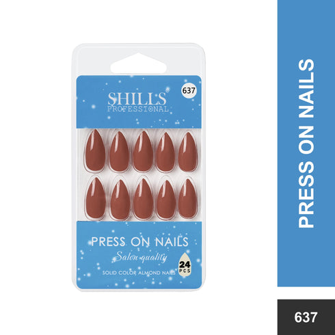 Shills Professional Glossy Solid Color Nails Sharp Almond(SPN631-SPN656)