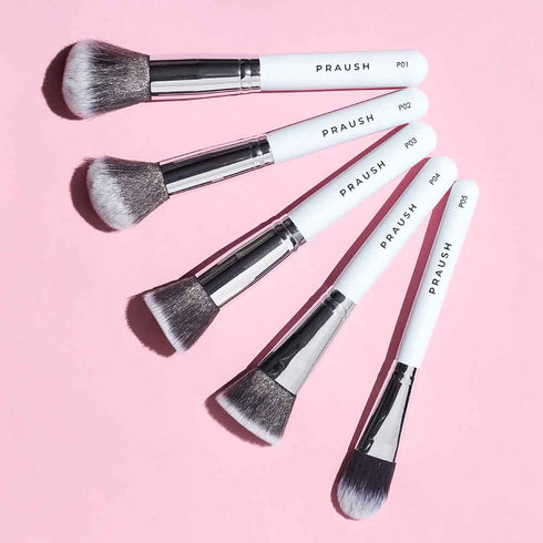Praush 5 Pcs Essentials Face Brush Set