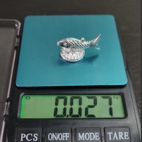 Pure Silver Fish Idol for pooja 27gm - By Mahita Collections