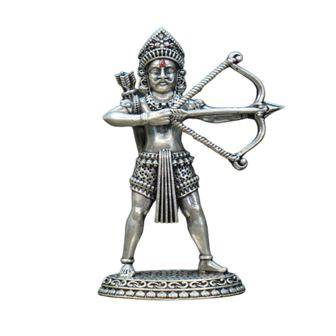 Pure Silver Antique Ghantaghar Mahaveer Swamy 85.40G By Mahita Collections