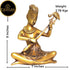 Tamas Brass Musician Sitting with Musical Instrument Sitar Showpiece