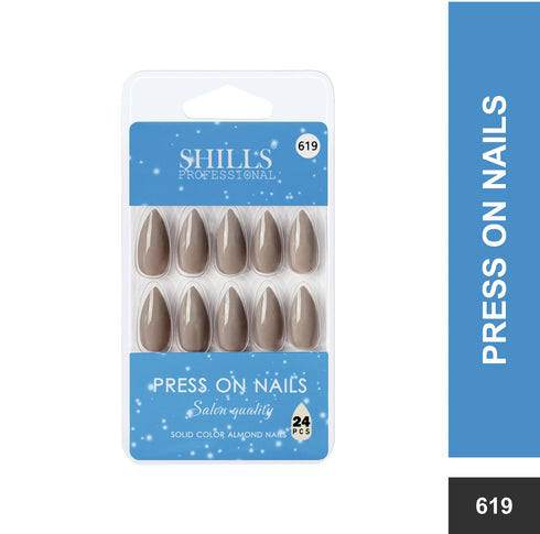 Shills Professional Glossy Solid Color Nails Sharp Almond(SPN605-SPN630)