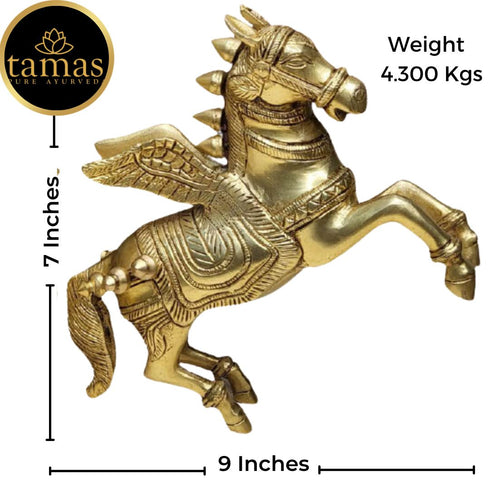 Tamas Brass Handcrafted Pegasus (Flying Angel Horse) with Antique Finish