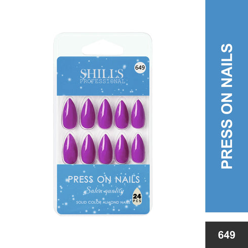Shills Professional Glossy Solid Color Nails Sharp Almond(SPN631-SPN656)